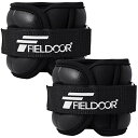 FIELDOOR ソフトアンクルリストウェイト 0.5kg 2個組 ブラック