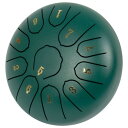 LOMUTY スリットドラム 6インチ 11音 タングドラム 打楽器 楽器 ヨガ 瞑想 禅 祈り 音楽療法 多用途 楽譜付き専用バッグ付き スチール - チタン...