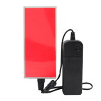 DIY 12 cm x 5 cmELカット可能なバックライトエレクトロルミネセンスELパネルライト装飾用紙ライト/コスプレ/警告常時点灯/フラッシュ/スローフラッシュの3つのモード(レッド)