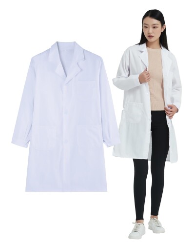 (Ciplo) 現役看護師監修 白衣PEMIUM 白衣 レディース 女性用 診察衣 軽量 ドクターコート (S)