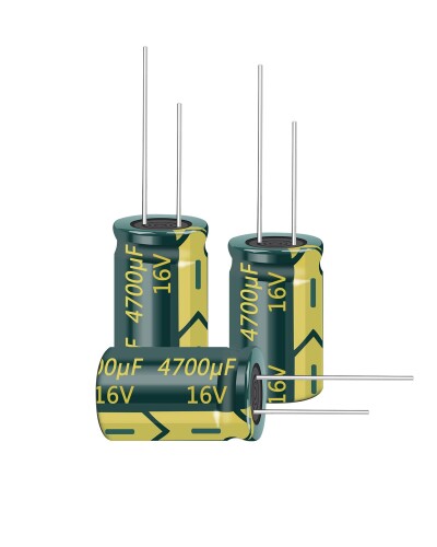 PENGLIN 10個 電解コンデンサ アルミ電解コンデンサー ラジアル 16V 4700UF 105 度 13X25mm 高周波 低抵抗 長寿命（16V 4700μF）