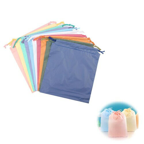 SHSHANLC 巾着 ビニール 巾着 防水 巾着 巾着袋温泉バック 収納防水ポーチ旅行出張用温泉ひも付き衣類靴収納バック 環境保護 アクセサリー 戸外運動