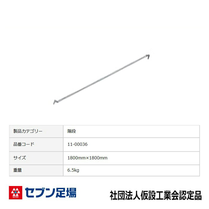 階段手摺 クサビ付 三共 足場