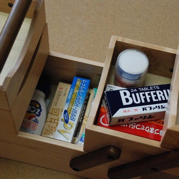 ソーイングボックス 裁縫箱 針箱 DN4374 ストレージボックス ツールボックス 木製 裁縫道具収納