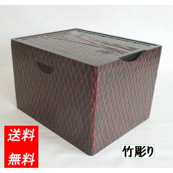 メイクボックス日本製 メイクボックス 2E-46 化粧箱 二号 鎌倉彫