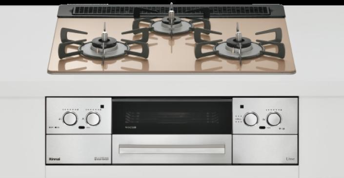 リンナイ RHS31W42J2RSTW ココットプレート付属 リッセ ガラストップ天板 スモーキーピンク 60センチ レンジフード連動 ビルトインコンロ