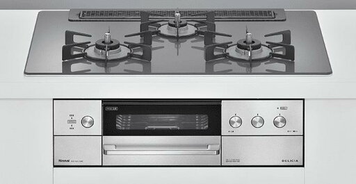 リンナイ RHS71W30E15RCASTW デリシア ガラストップ天板 ツイードシルバー 75cm 液晶付なし ホーロー五徳 ビルトインコンロ リンナイ RHS71W30E15RCASTW デリシア ガラストップ天板 ツイードシルバー 75cm 液晶付なし ホーロー五徳 ビルトインコンロ