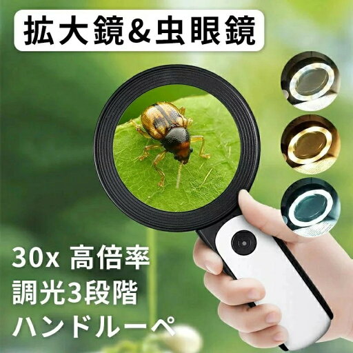 30倍 高倍率 拡大鏡 LEDライト付き 30倍 虫眼鏡 ルーペ 高倍率 見やすい 拡大レンズ 調光3段階 ルーペ 手持ちルーペ 12個LEDライト付 読書ルーペ 虫眼鏡 軽量 読書 昆虫観察 宝石鑑定 精密作業 贈り物 おしゃれ 30倍 高倍率 拡大鏡 LEDライト付き 30倍 虫眼鏡 ルーペ 高倍率 見やすい 拡大レンズ 調光3段階 ルーペ 手持ちルーペ 12個LEDライト付 読書ルーペ 虫眼鏡 軽量 読書 昆虫観察 宝石鑑定 精密作業 贈り物 おしゃれ