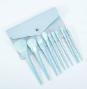 メイクブラシ セット 化粧ブラシ 10本セット 収納 ポーチ付き かわいい 人気 可愛い 毛質 やわらかい 袋 コスメ コンパクト 旅行 トラベル 誕生日 プレ...