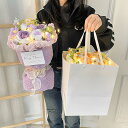 送料無料 LEDライト付 花束 ニット 造花 完成品 ニット 手編み ハンドメイド 手作り 毛系 rose プレゼント ギフト 記念日 彼女 プロポーズ 推し応...