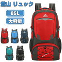 登山 リュック バックパッグ 大容量 85L 登山用リュック 多機能 防水 ナイロン軽量 靴収納 リュックサック 高通気性 防水 軽量 ザック 山登り キャンプ ハイキング 旅行 日常用 防災に適用 アウトドア 男女兼用