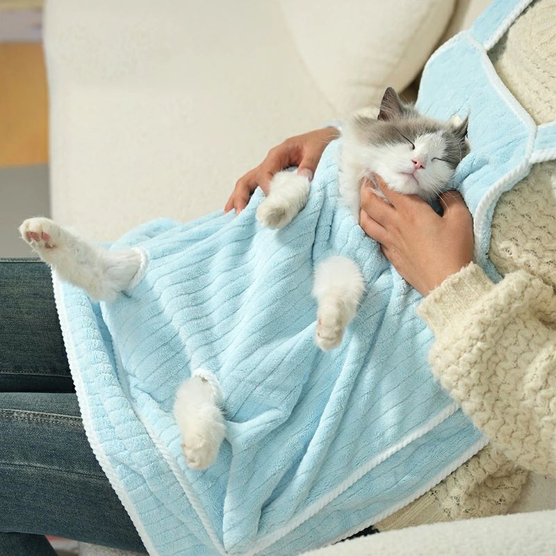 カンガルーポケット 猫かき 猫用カンガルーエプロン ペットスリング 抱っこ用エプ...