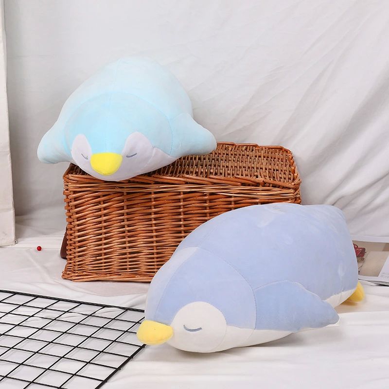 Rakuten - 抱 柔らかい 添い寝まくら クッション ロング 可愛い ふわふわ ペンギンのラブ 癒しギフト 多機能 プレミアムねむねむアニマルズ