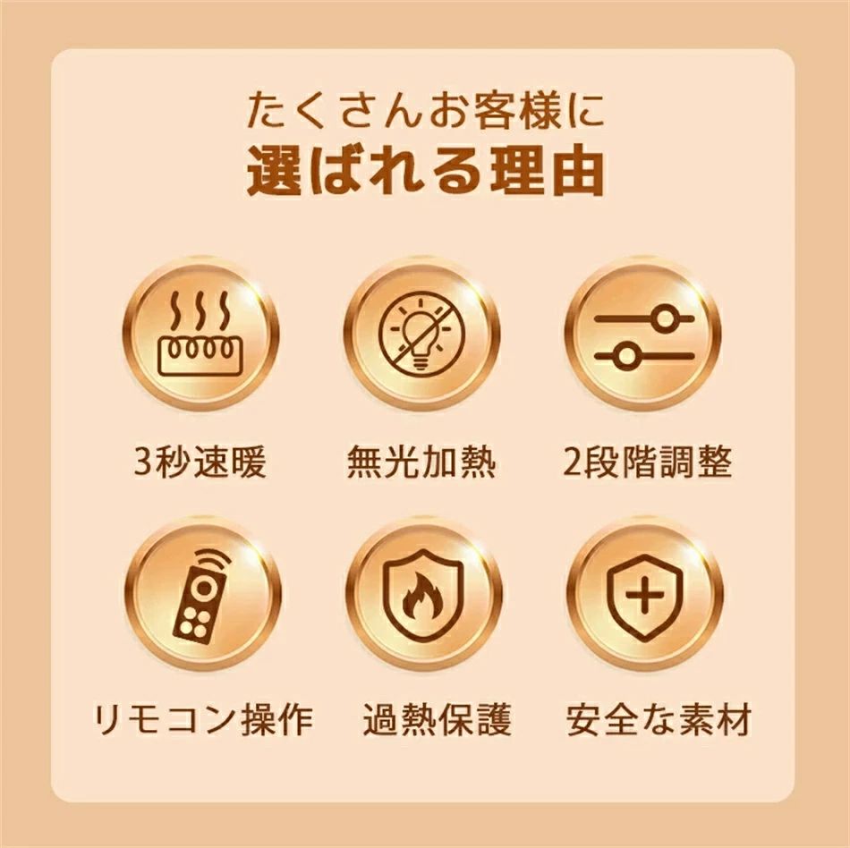 PSE認証 セラミックヒーター 温風ヒーター 壁掛け PTC 【速暖・小型】 家庭用 電気...