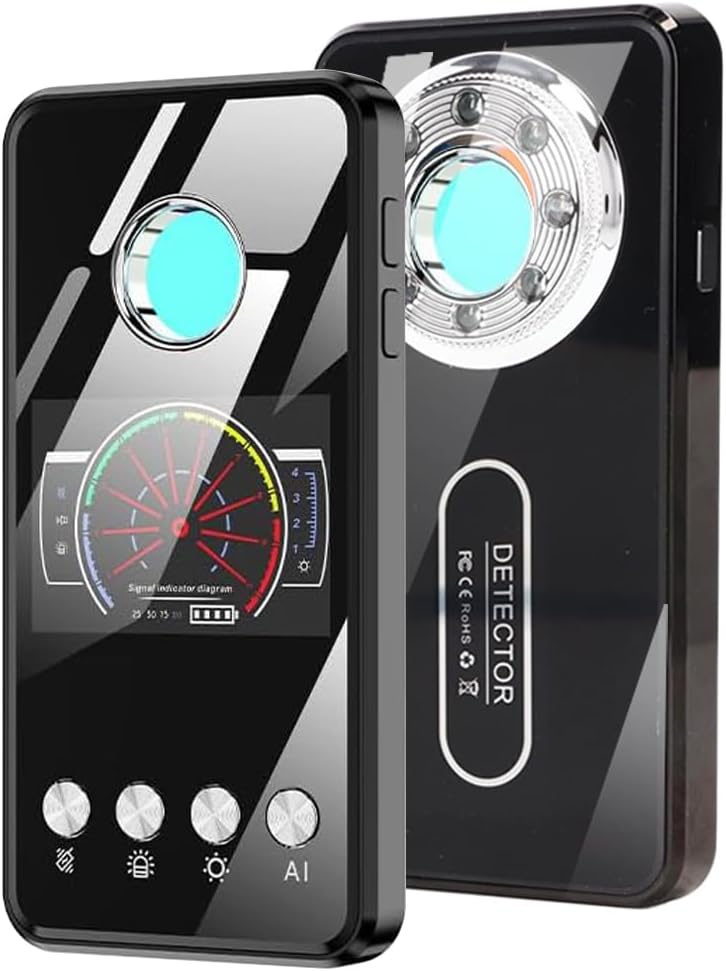 盗聴発見器 盗撮/盗聴/GPS追跡装置発見機 隠しカメラ発見 GPS発見機 LEDディスプレイ搭載 4つの検出モード 盗聴器発見センサーコンパクト高感度モデル 動画マニュアル 業務用レベル GPSロガー(ケースマグネット反応対応)・無線式ビデオレコーダー検出 無線電波／周波数検知