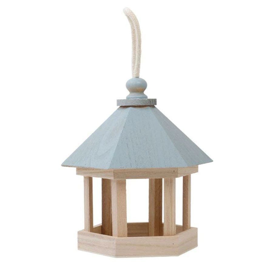 野鳥 餌 入れ バードフィーダー 木製 鳥 餌箱 バードウォッチング 庭 小鳥 餌台 エ...