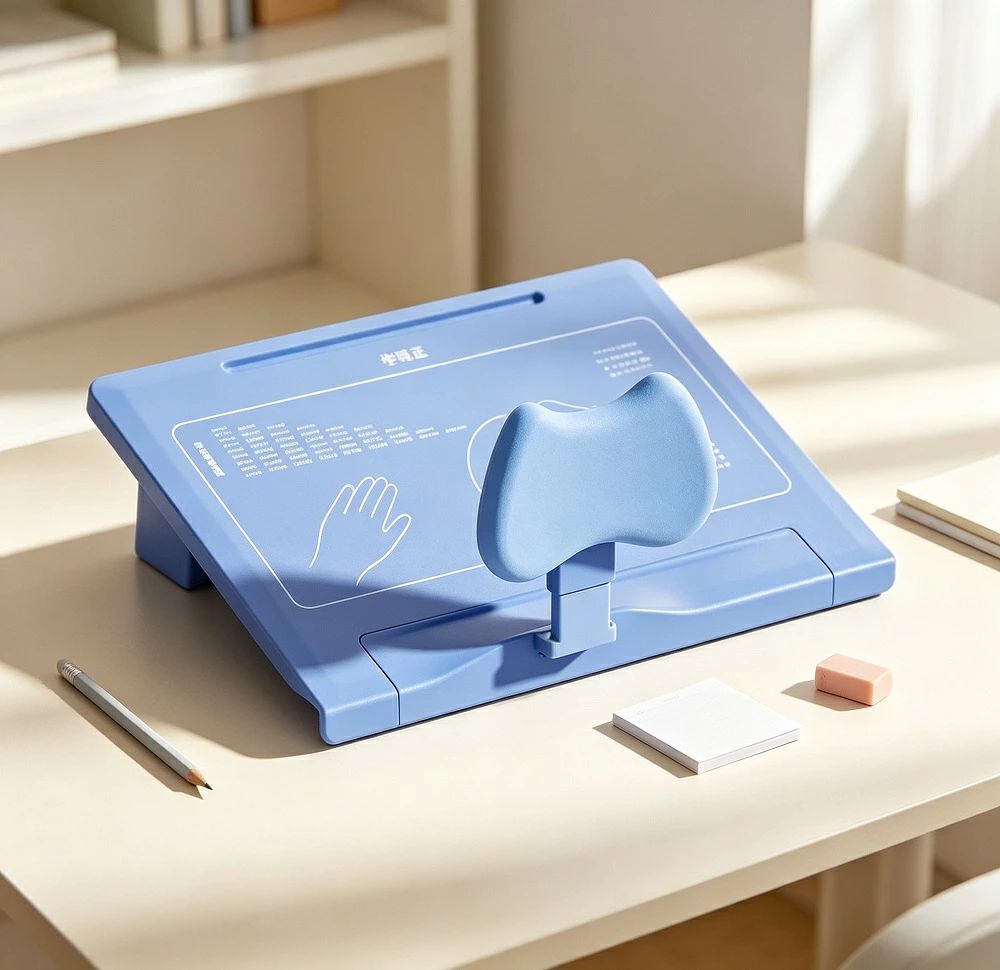 商品説明お子様の正しい座り姿勢をサポートする、高さ調節可能なM字型姿勢矯正器具です。机に固定するだけで、自然と背筋が伸びる設計が猫背や首の痛みを予防。高さは8.5cm〜15cm、机の厚みは0〜5cmまで調整可能で、お子様の成長に合わせて長く使えます。軽量で耐久性のあるアルミと通気性の良いクッション素材（空気綿氷糸綿）を採用し、長時間の学習でも快適な環境を提供します。【高さ＆厚み調整可能】高さ：8.5cm〜15cmの範囲で無段階調整可能机の厚み：0cm〜5cmまで対応お子様の成長や机のサイズに合わせて最適な位置に調節できます。【快適な素材】軽量で耐久性に優れたアルミ合金通気性の良い空気綿（クッション材）接触冷感のある氷糸綿（冷却効果）長期間使用に耐えるABS樹脂長時間の学習でも蒸れにくく、快適な使用感が持続します。【正しい座り姿勢をサポート】M字型デザインがお子様の背中や肩を優しく支え、猫背や前かがみの姿勢を防止。正しい座り姿勢を習慣化することで、集中力の向上や疲労軽減にも効果が期待できます。【お子様の成長に合わせて長く使える】調整機能により、小学生から中学生まで長くご愛用いただけます。家庭学習や塾での使用に最適なアイテムです。*モニター環境により実際の色味と若干異なって見える場合がございます。予めご了承ください。