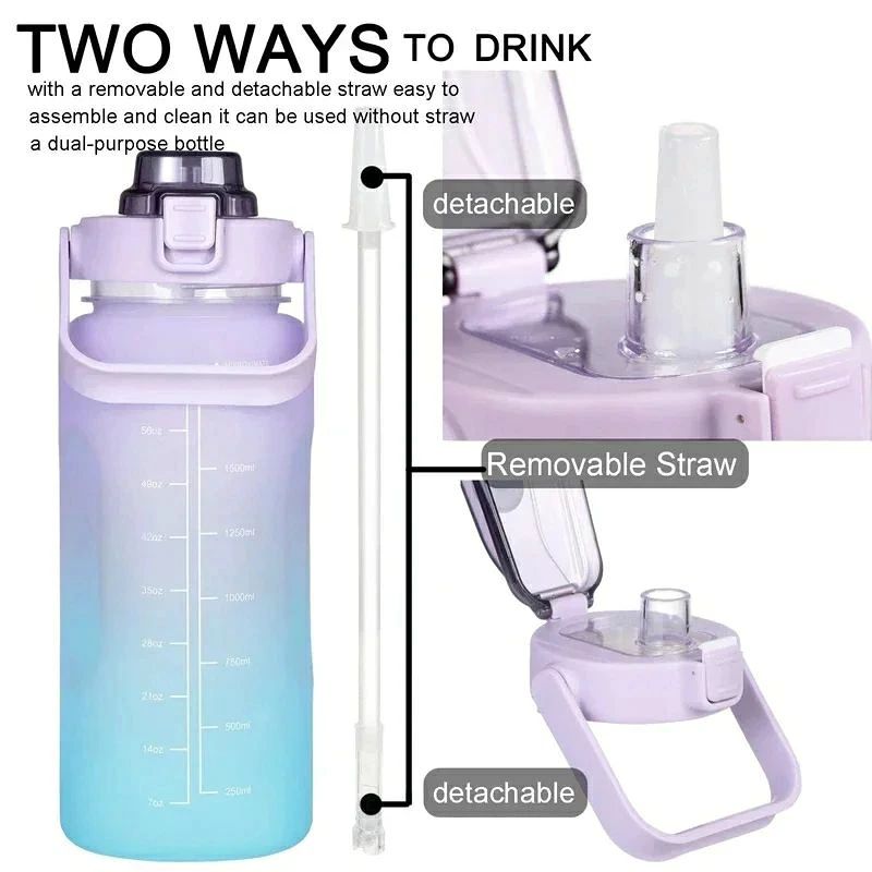 2L たっぷり収納 プラスチック製 ジム 旅行 アウトドア カラフル フィットネスに最...