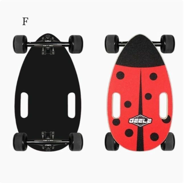 【商品詳細】 ●状態：新品未使用 ●ブランド：GEELE ●耐荷重：約150kg ●重量：約2kg ●サイズ：約25*45cm ●カラー：F、G、H、J、K、L ●独特の組み合わせデッキの色、このしっかりした造りのスケートボードは全ての人に適している、あなたは初心者や経験者なと関係なく、高校生や成人にも関係ない、この製品は全ての人に適している、彼はユニセックスです。 他の人への最高の贈り物として：簡単にスケートボードの喜びや楽しさを体験できる、スケートボードが好きな人への贈り物として与えることができます。 【ご使用のご注意】 ・ナットは固くしまっている場合がありますが不良ではありません。レンチ等でお好みの固さに調整下さい。 ・スケートボードの使用が禁止されている場所(公道等)で使用しないで下さい。 ・ヘルメット・ニーパッド等の保護具を使用して下さい。 ・2人以上で乗らないで下さい。 ・自転車、オートバイ、自動車などで引っ張って使用しないで下さい。 ・使用する前に十分スケートボードを点検して下さい。 ※手作業での採寸の為、若干誤差がある場合があります。ご了承下さい。 発送詳細 佐川急便 ※入金確認後、5-7営業日以内に発送を行ないます。 ※追跡番号あり (落札者様が配送状況を検索できます) 注意事項 注意：本商品は割れやすい物品であり、荷物を受け取った後、配達業者の前で商品を確認してください。破損の状況がある場合、その場で荷物を拒否してください。そして、当方に連絡してください。最後までに対応致します。もし受け取りのサインをしてから、荷物を確認すると、商品が破損された場合、当方は一切に責任を取りませんので、ご了承ください ◆主観による返品・デザインに関するクレームなどは受付けできませんのでご納得いただいた上での注文するをお願い致します。 ◆商品によって海外品、アウトレットもあり、タグなし・縫製が甘い・汚れ・スレ・色ムラ・色抜け・ わずかなインクとび・傷などその他、例外がある場合もございます。 ◆基本的にノークレームノーリターンでお願いいたします コメント 【その他】 ◆スムーズに取引できますように心がけておりますので、どうぞよろしくお願いいたします ●PCモニターの色彩具合などにより、色の見え方に違いがある場合がございます。 ●色違い、商品違い、大きな欠陥の場合は、到着後3日以内に連絡下さい 。 ●色やサイズがお気に召さないなどの交換、イメージと違った等による返品は未開封の商品でもお受け出来ません。