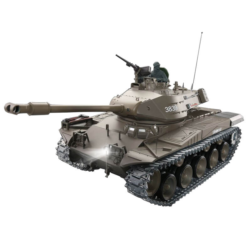 完成品ラジコン ウォーカー・ブルドッグM41軽戦車1:16半金属製 リモコン戦車模型 タンクモデル タンク模型 軍事モデル/おもちゃ 金属製 玩具 ラジコン ミリタリー