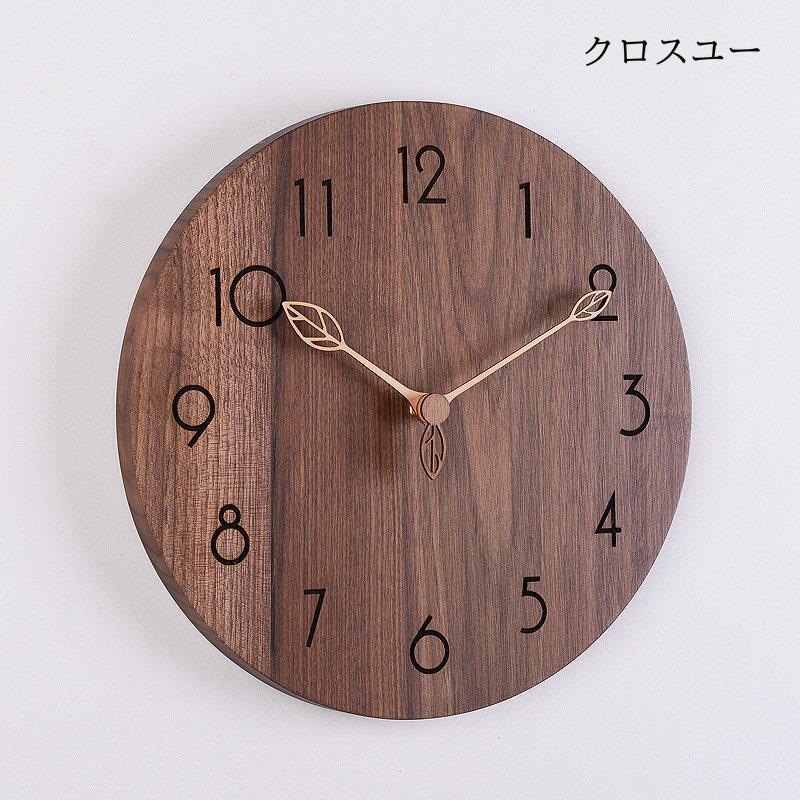 製品名：壁掛け時計サイズ：直径約30cm材質：木本体重量：約1.5 kg給電方法：単3電池*1【静音】連続秒針の掛け時計であるためコチコチと音がしません。お部屋で静かな時間を過ごしたい方には使いやすい壁掛けアナログ木製時計です。特に寝室に取り入れたい時計を探しているなら連続秒針は必要な条件といえるでしょう。【天然木製】シンプルなつくりをしていますが、ぬくもりを感じさせ、部屋に溶け込みやすい風貌をしています。ナチュラルで温かみのあるデザインが特徴の北欧スタイル家具と組み合わせてもよいかもしれません。壁掛け時計 掛け時計 木製時計 おしゃれ 天然木製 静音 デジタル 北欧 シンプル 見やすい インテリア ウォールクロック 非電波"