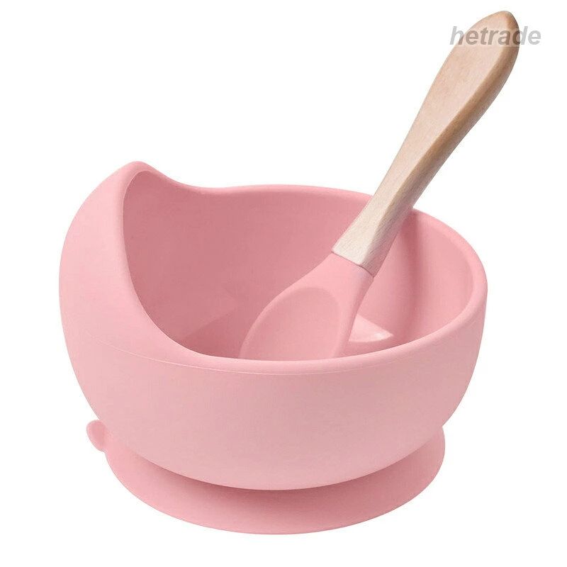 ベビー用食器 吸盤ボウル 離乳食 子供用食器 小鉢 食器 赤ちゃん ベビー食器 お食い初め ひっくり返らない シリコン スプーン付き 滑り止め ひっくり返し防 こぼれ防止 離乳食セット