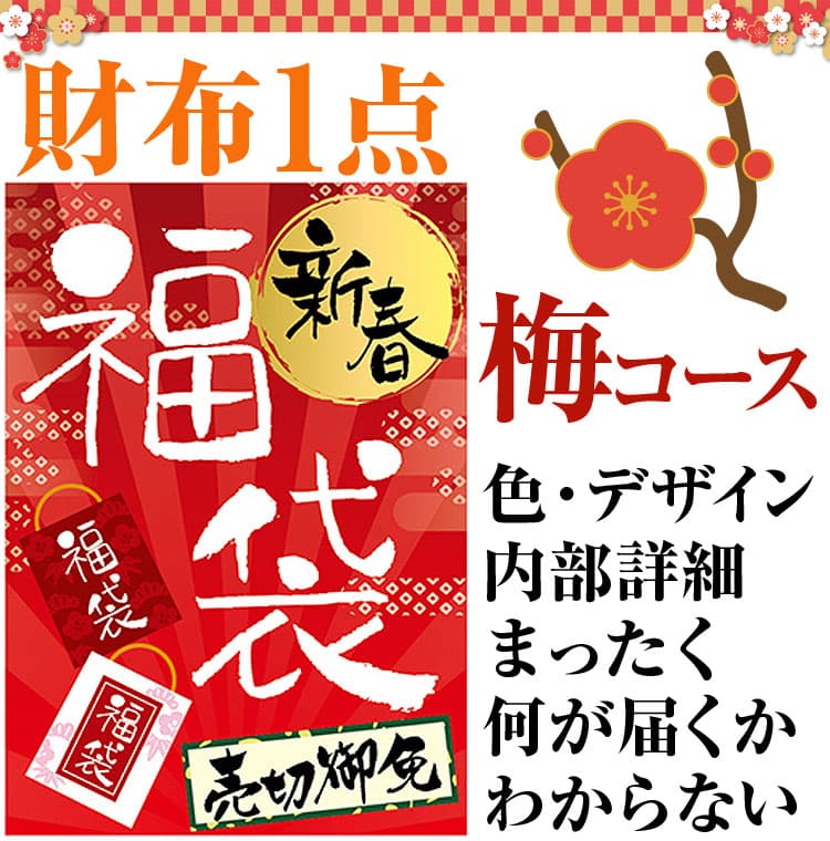 福袋 2020年 梅コース 芦屋ダイヤモンド正規品ほか 長財