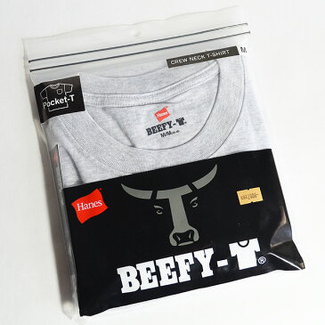 HANES ヘインズ BEEFY ポケットTシャツ 【H5190】 060GRAY メンズ レディース 夏用 カジュアル シンプル 無地