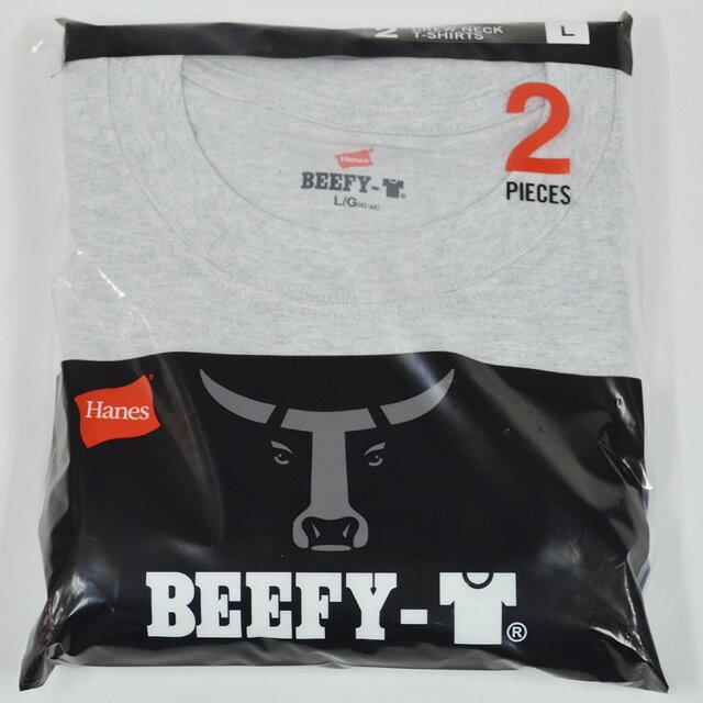 HANES ヘインズ パックtee BEEFY-T (2枚組) 【H5180-2】 GRAY