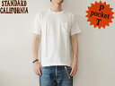 スタンダードカリフォルニア Standard California 【再入荷】SD POCKET PACK T WHITE ストリート アメカジ シンプル インディゴ