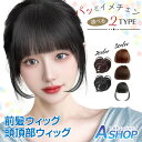 ☆5/8限定!全品ポイント2倍☆【送料無料】 前髪ウィッグ 部分ウィッグ 頭頂部 ヘアピース 自然 薄毛 白髪 頭頂部ウィッグ 白髪隠し 増毛 ap109