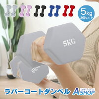  ダンベル 5kg 2個セット カラー トレーニング 筋トレ 男性 女性 鉄アレイ ブルー レッド サイズ約9cm×9cm×20cm ブルー/レッド de094