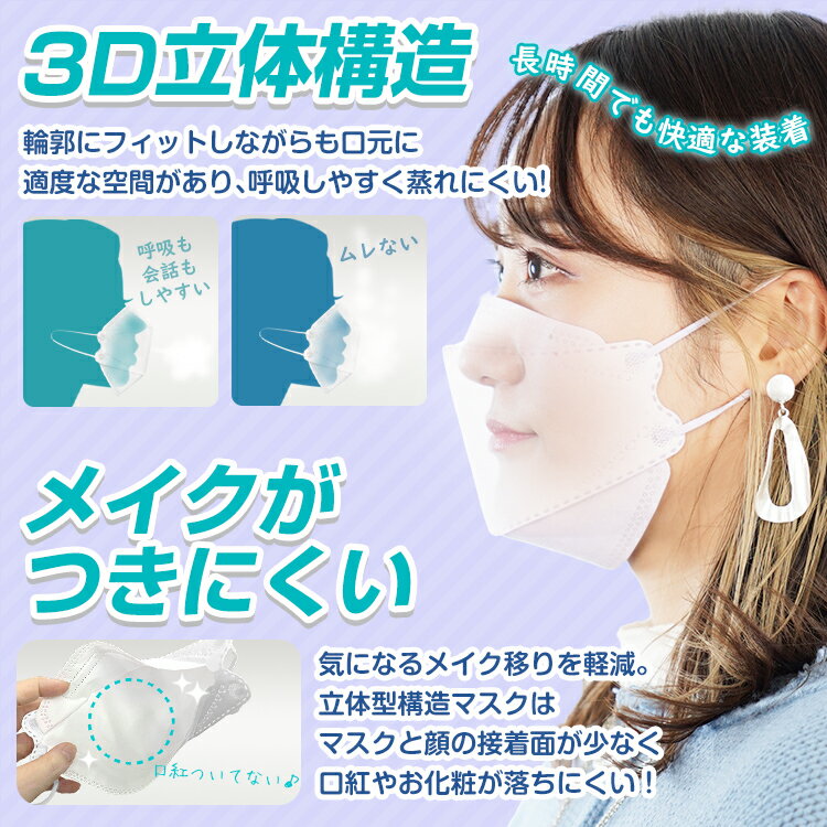 【送料無料】 立体 不織布 マスク カラー 150枚 4層マスク 不織布マスク 大人 子供 小さめ 使い捨て 個包装 カラーマスク 血色マスク 両面同色 イエベ ブルベ 柄マスク おしゃれ かわいい 立体 マスク KF94 型 韓国マスク 使い捨てマスク 花粉 風邪 ny373-150