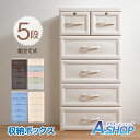 ★24h限定P5倍★☆8/20迄!限定最大15%OFFクーポン☆【送料無料】 収納ボックス 収納ケース 5段 たんす 箪笥 チェスト 洋服収納 洋服タンス プラスチック 鍵つき 引き出し 下着 衣類 小物 文房具 CD 本 おもちゃ リビング 寝室 子供部屋 組み立て式 整理 収納用品