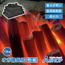 ☆GW限定!最大1,000円OFFクーポン☆【送料無料】 オガ備長炭 備長炭 オガ炭 10kg 炭 竹炭 竹 松 おが炭 高火力 長時間燃焼 持続 煙少 BBQ...
