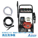 ☆8/1(金)迄!先着99円クーポン☆【送料無料】 高圧洗浄機 コードレス エンジン式 業務用 洗車 キャスター 高圧ホース ガソリン 17MPa 6.5馬力 8L/min 洗車用品 コケ 外壁 電動工具 農機具 水洗い 大掃除 家庭用 洗浄 防災 sg039