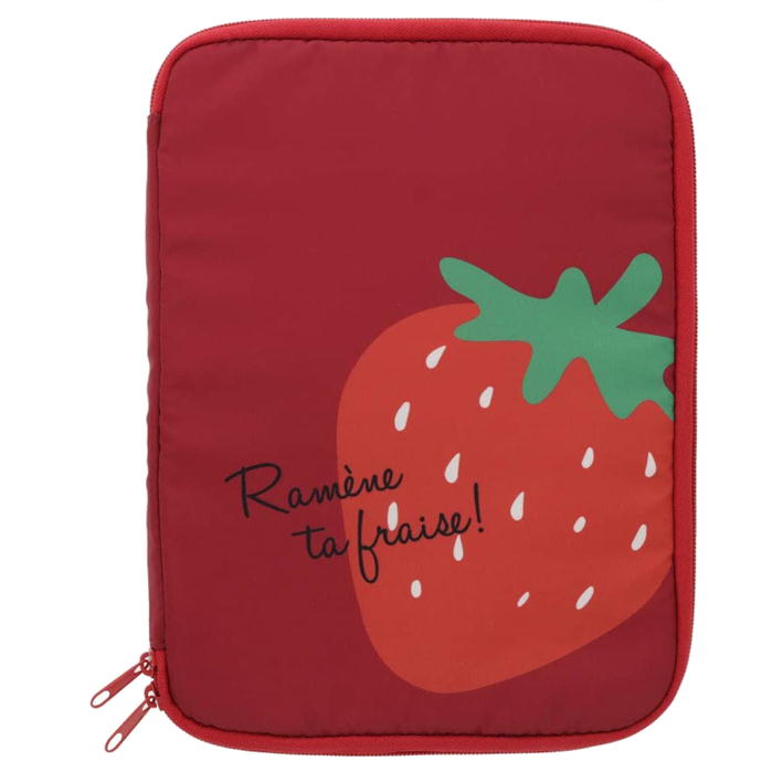 マルチケース イチゴ タブレットケース いちご ICHIGO レッド ホワイト サンスター文具 ashop03-10000904 ashop03 サンプル画像3