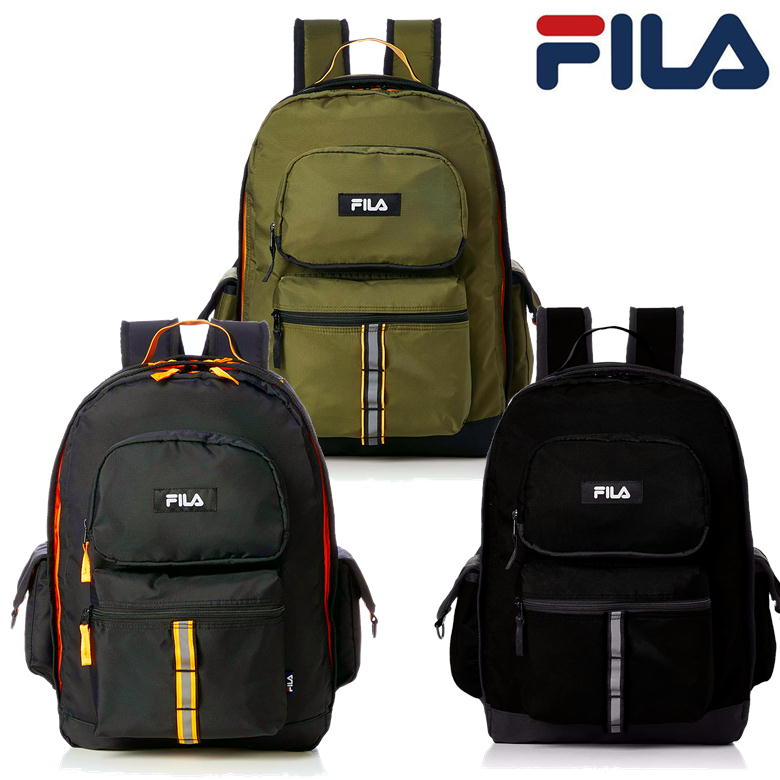 樂天商城 - FILA リュック FM2248 フィラ ロゴ リュックサック デイパック 軽量 バックパック 通学 通勤 サイドポケット