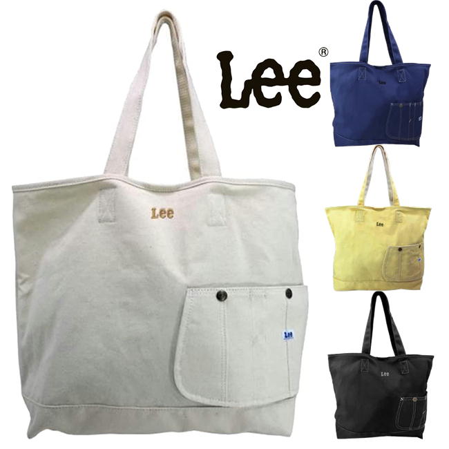 Lee トートバッグ リー オーバーオールサイドポケット キャンバス ビッグトート 0425799 帆布バッグ ブ..