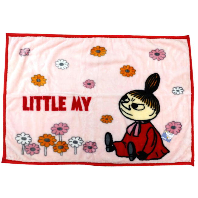 ムーミン ひざ掛け毛布 ブランケット マイヤー クォーターケット 70×100cm リトルミイ MOOMIN キャラクター 北欧 ashop03-10001008 ashop03 サンプル画像3
