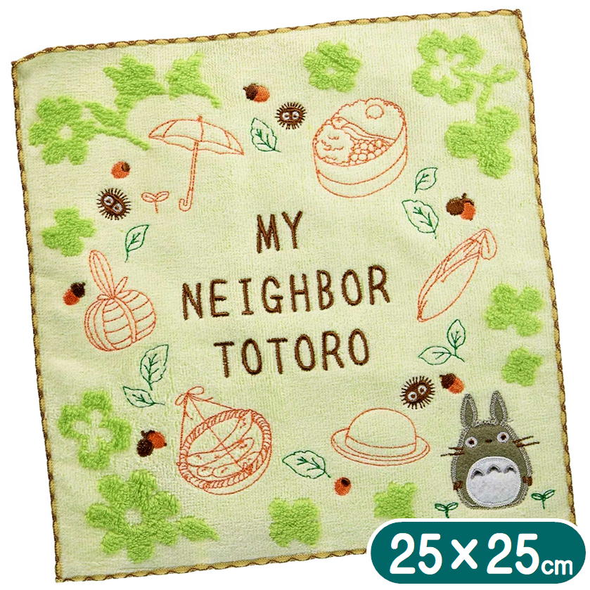 樂天商城 - となりのトトロ タオルハンカチ 思い出 丸眞 25×25cm スタジオジブリ グッズ キャラクター タオル ミニタオル はんかち
