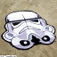 スターウォーズ アップホワイト ビーチタオル キャラクター ストームトルーパー 映画 130×120cm 丸眞 4..
