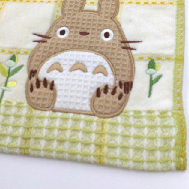 となりのトトロ フェイスタオル ワッフルトトロ 丸眞 スタジオジブリ グッズ キャラクター アップリケ 34×80cm