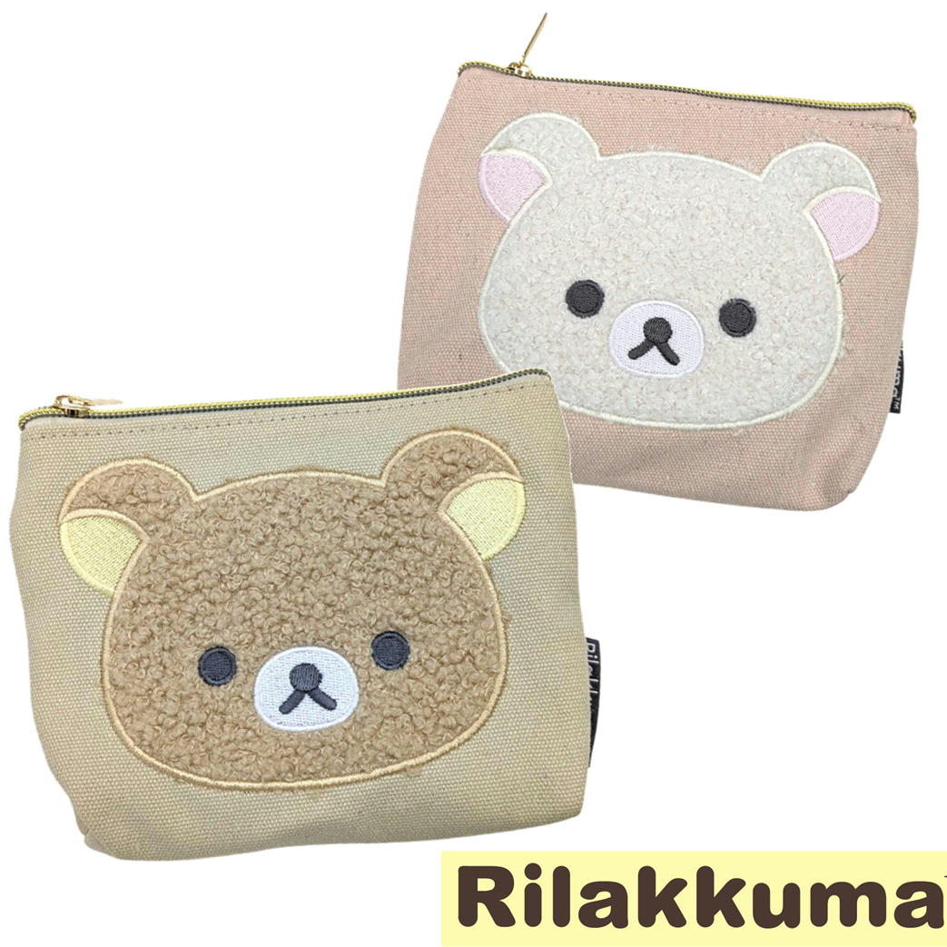 樂天商城 - リラックマ コリラックマ マルチポーチ 立体アップリケ刺繍 サンエックス キャラクター グッズ 畑山商事 ポーチ 小物収納