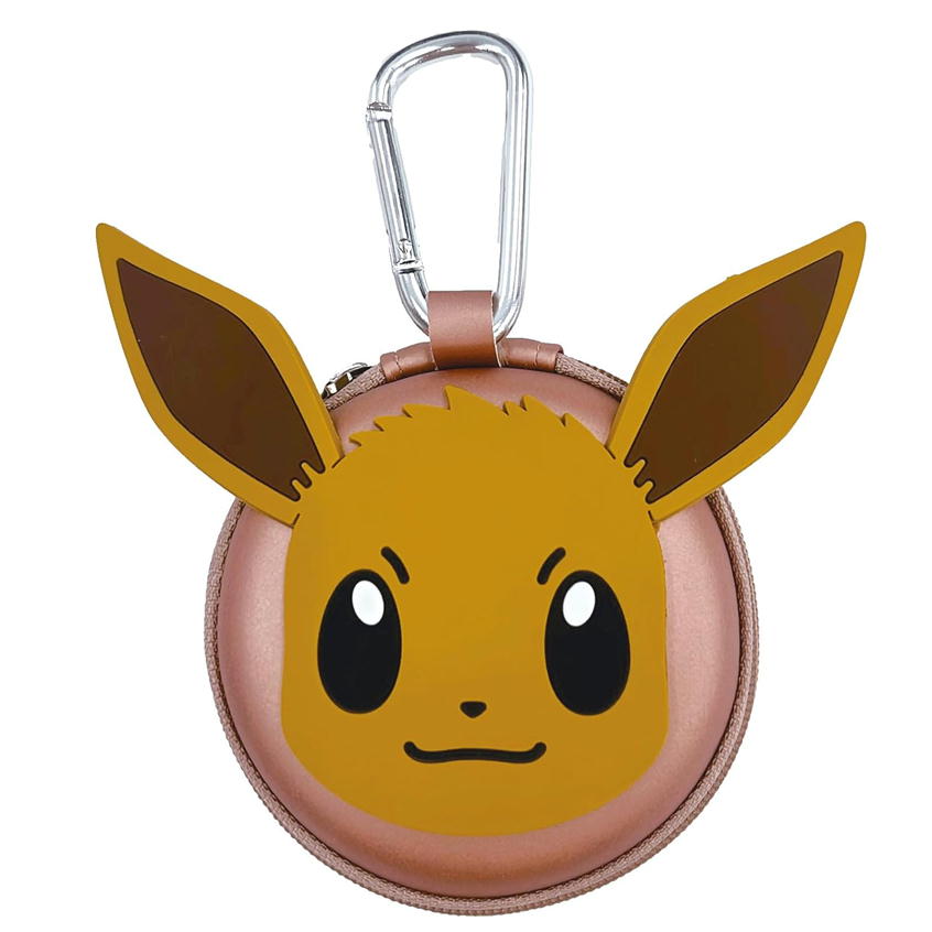 ashop03のポケモン ラウンド小物ポーチ カラビナ 丸型 ミニポーチ ポケットモンスター マルヨシ PS-0059 ピカチュウ ゲンガー カビゴン ミミッキュ｜アングル3