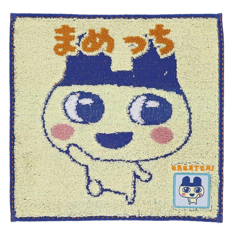 ashop03のたまごっち ミニタオル 丸眞 まめっち くちぱっち めめっち キャラクター タオルハンカチ 抗菌 防臭 刺しゅう アップリケ アニメ バンダイ｜アングル2