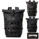 スラッシャー バックパック 口折れリュック ブランド デイパック コーティング リュックサック ユニセックス THR-244 THRASHER(4)
