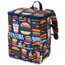 リュックサック バーガCONミックス スケーター RYUSQ1 スクエア型 保冷 リュック ハンバーガー 子ども用 キッズ バッグ