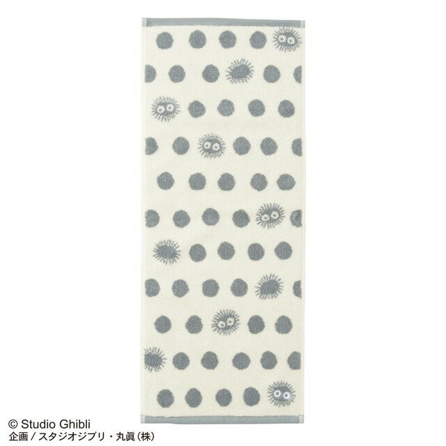 Rakuten - となりのトトロ フェイスタオル 水玉クロスケ スタジオジブリ キャラクター タオル 34×80cm 丸眞