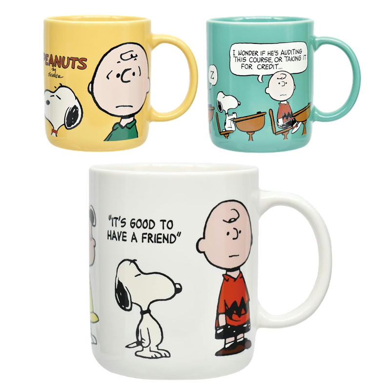 樂天商城 - マグカップ スヌーピー PEANUTS キャラクター マグ 大西賢製販 日本製 SNOOPY チャーリーブラウン コップ 電子レンジ対応